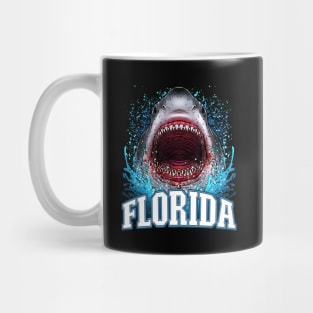 Florida Great White Shark Beach Vacation Mug